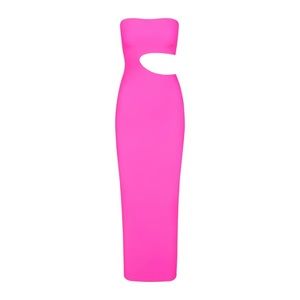 Skims NEON PINK Fits everybody cut out long dress